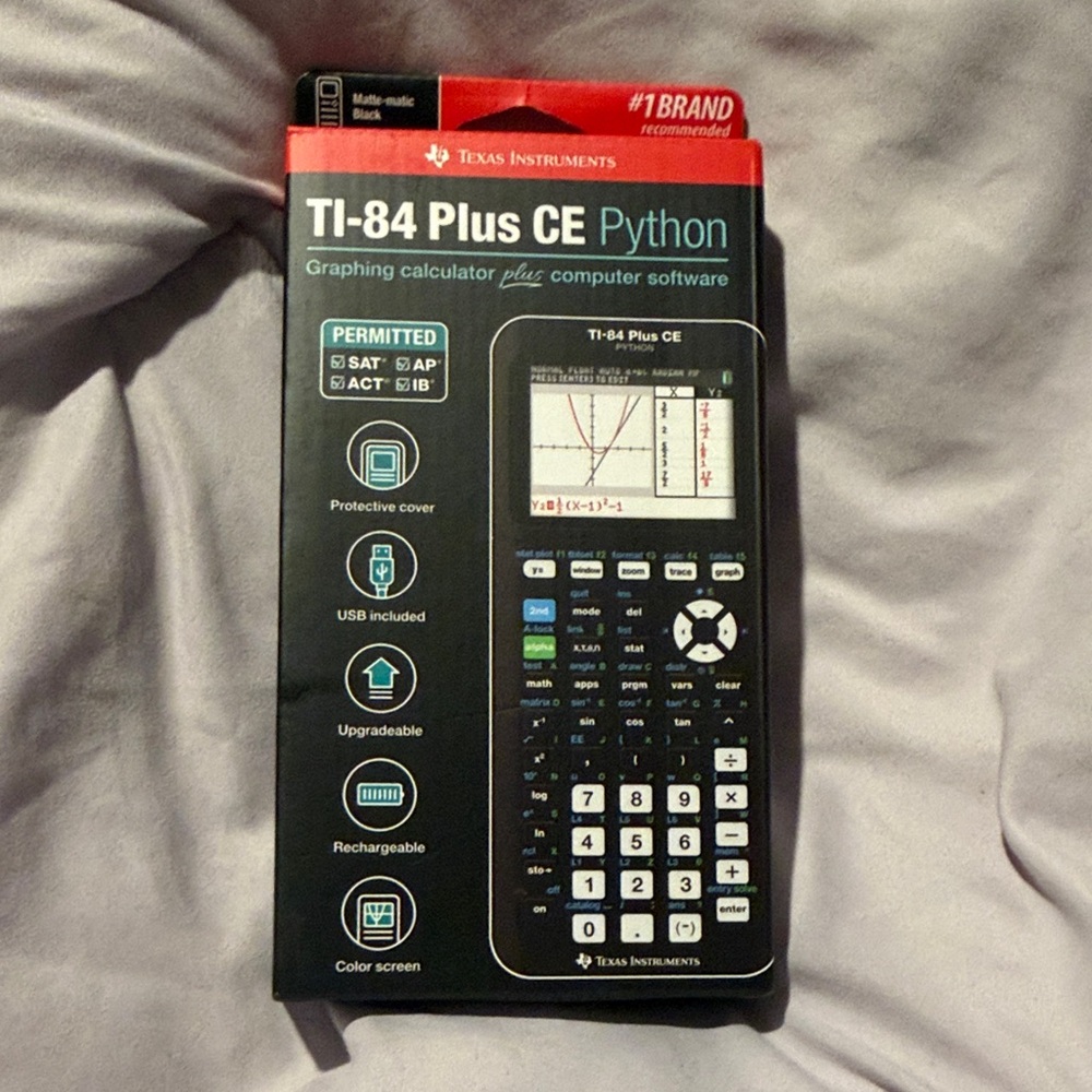 Texas Instruments TI-84 Plus CE Python Graphing Calculator - Black
